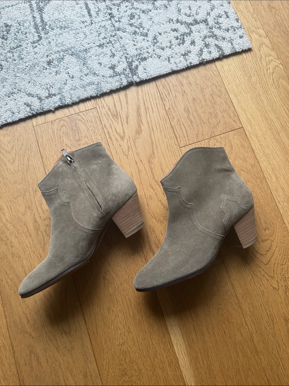 Isabel Marant Etoile Suede Dickie ankle Boots - Chic Low Block Heel size 37
